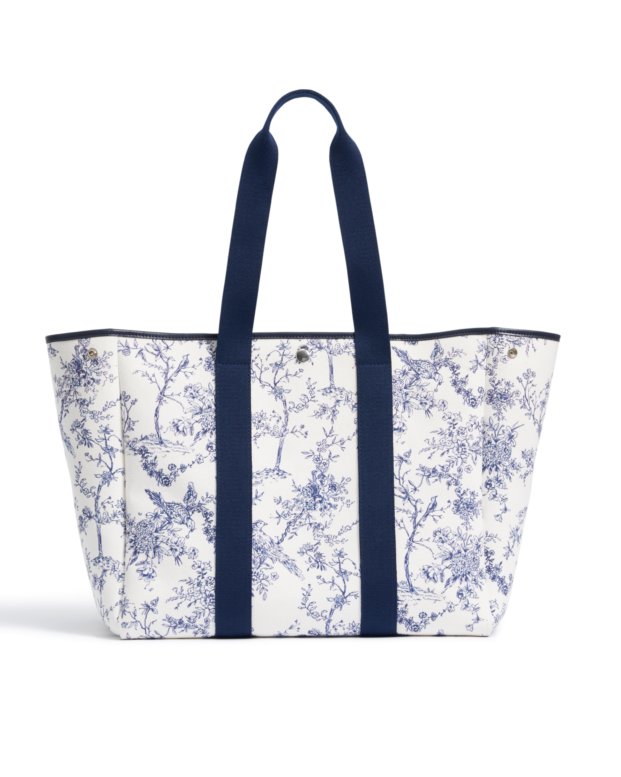 The Beckett Canvas Tote Bag in Timeless Toile