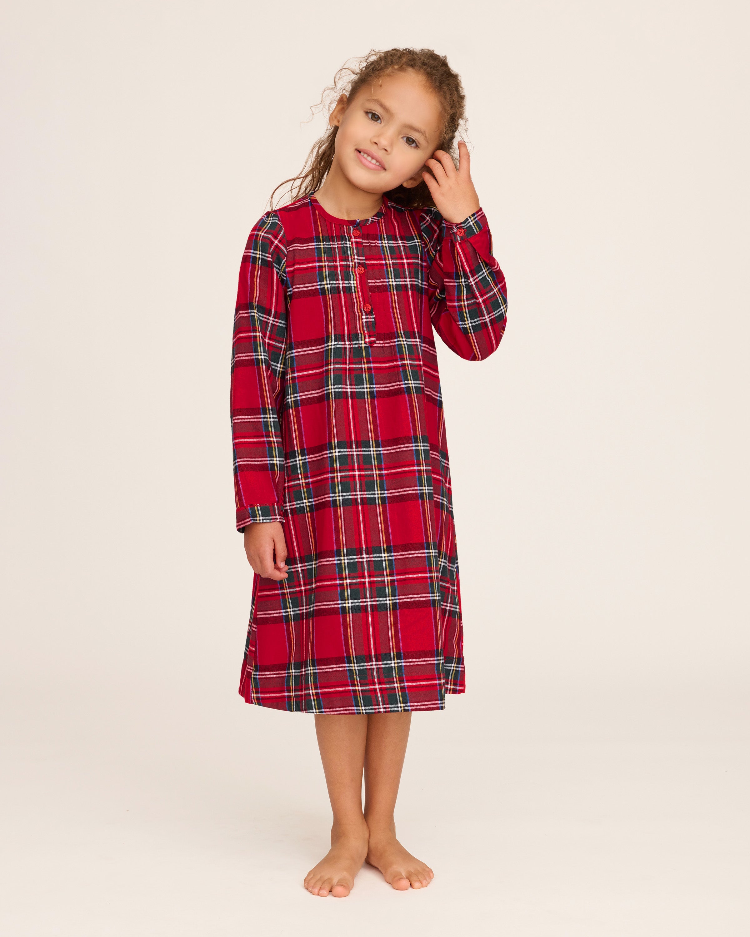 Girl's Brushed Twill Beatrice Nightgown in Imperial Tartan