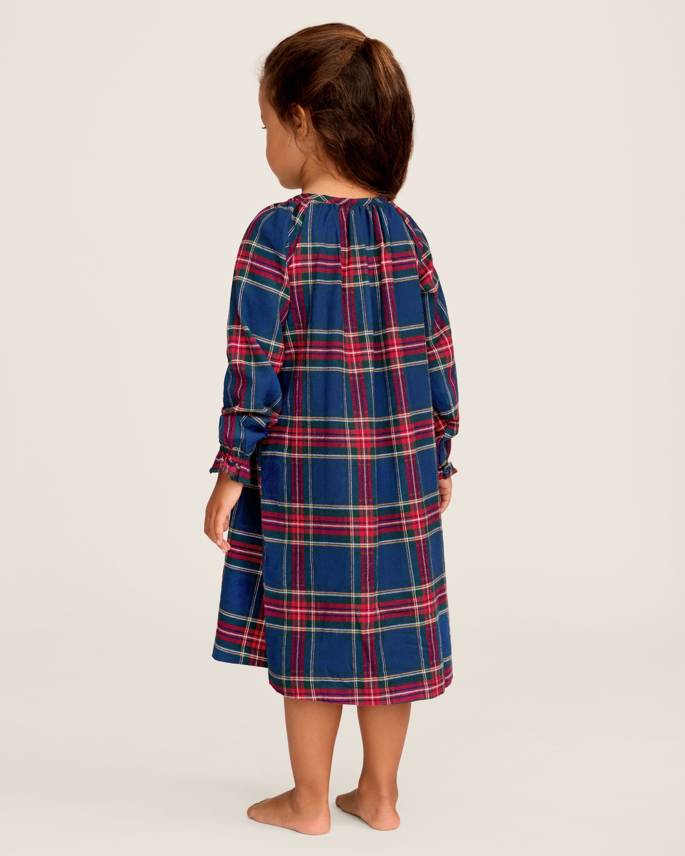 Girl's Brushed Twill Delphine Nightgown in Windsor Tartan