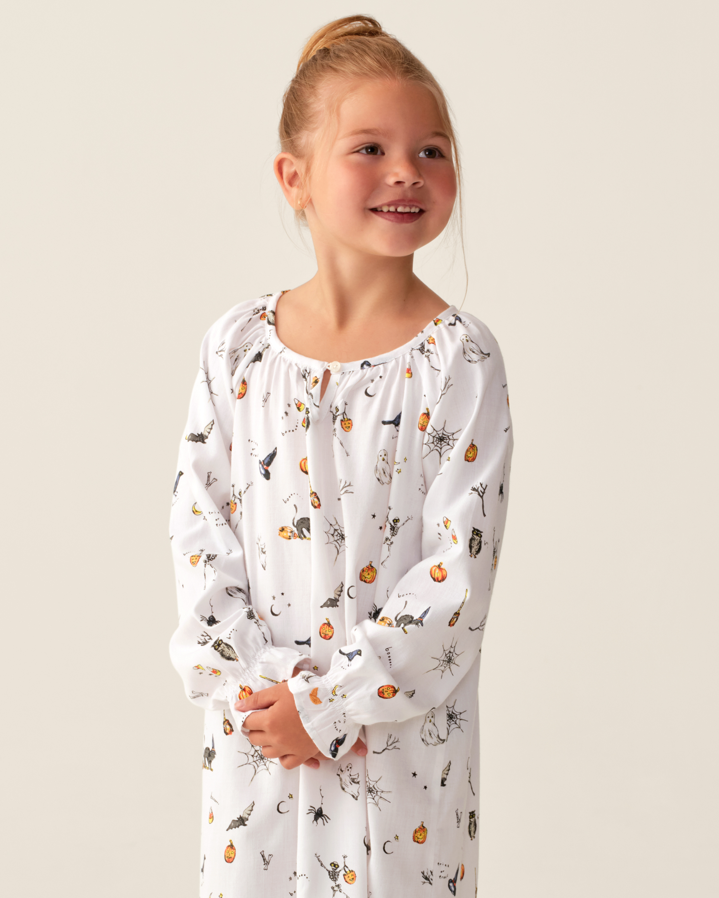 Girl's Twill Delphine Nightgown in Trick or Treat