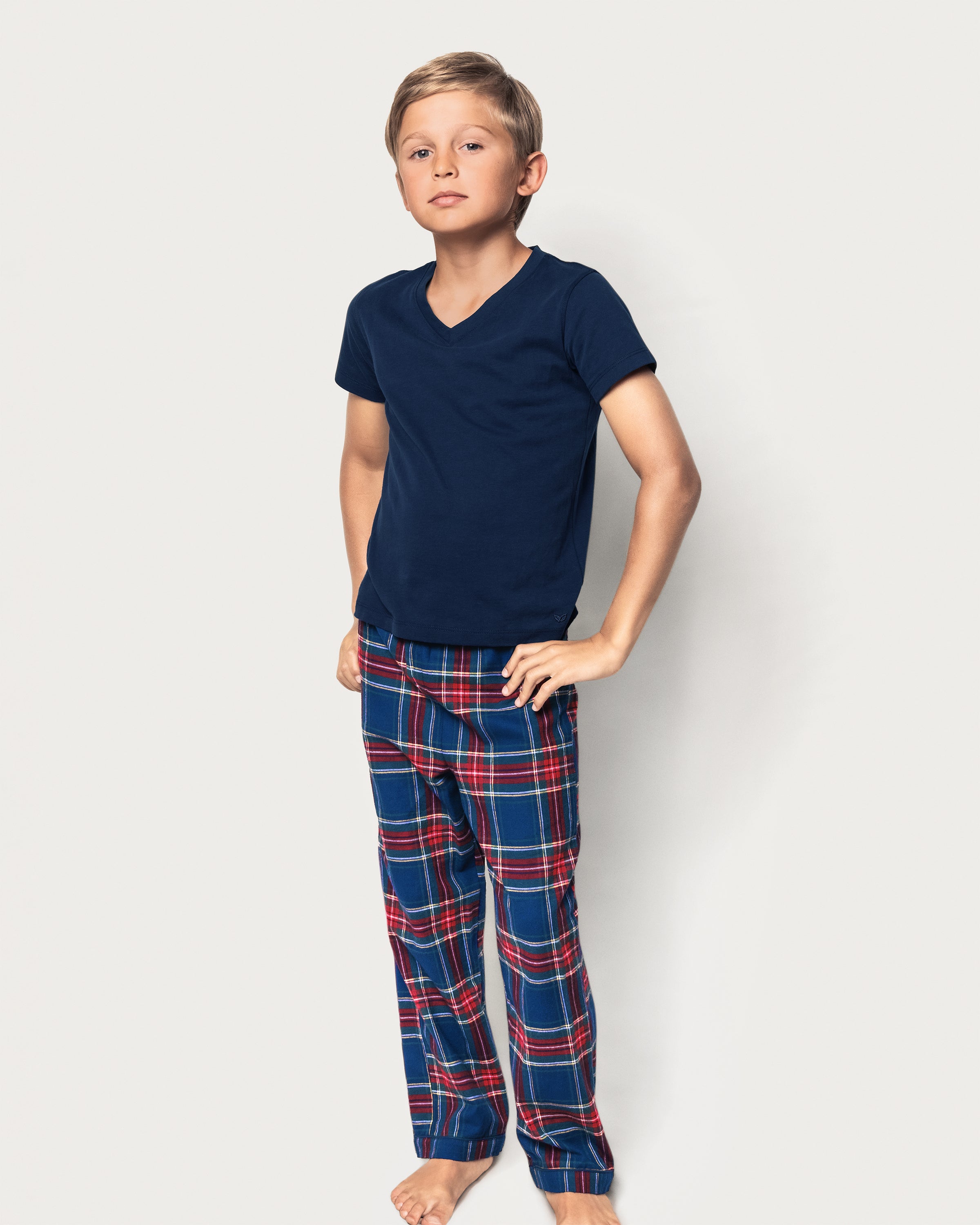 Kid's Brushed Twill Pajama Pant in Windsor Tartan