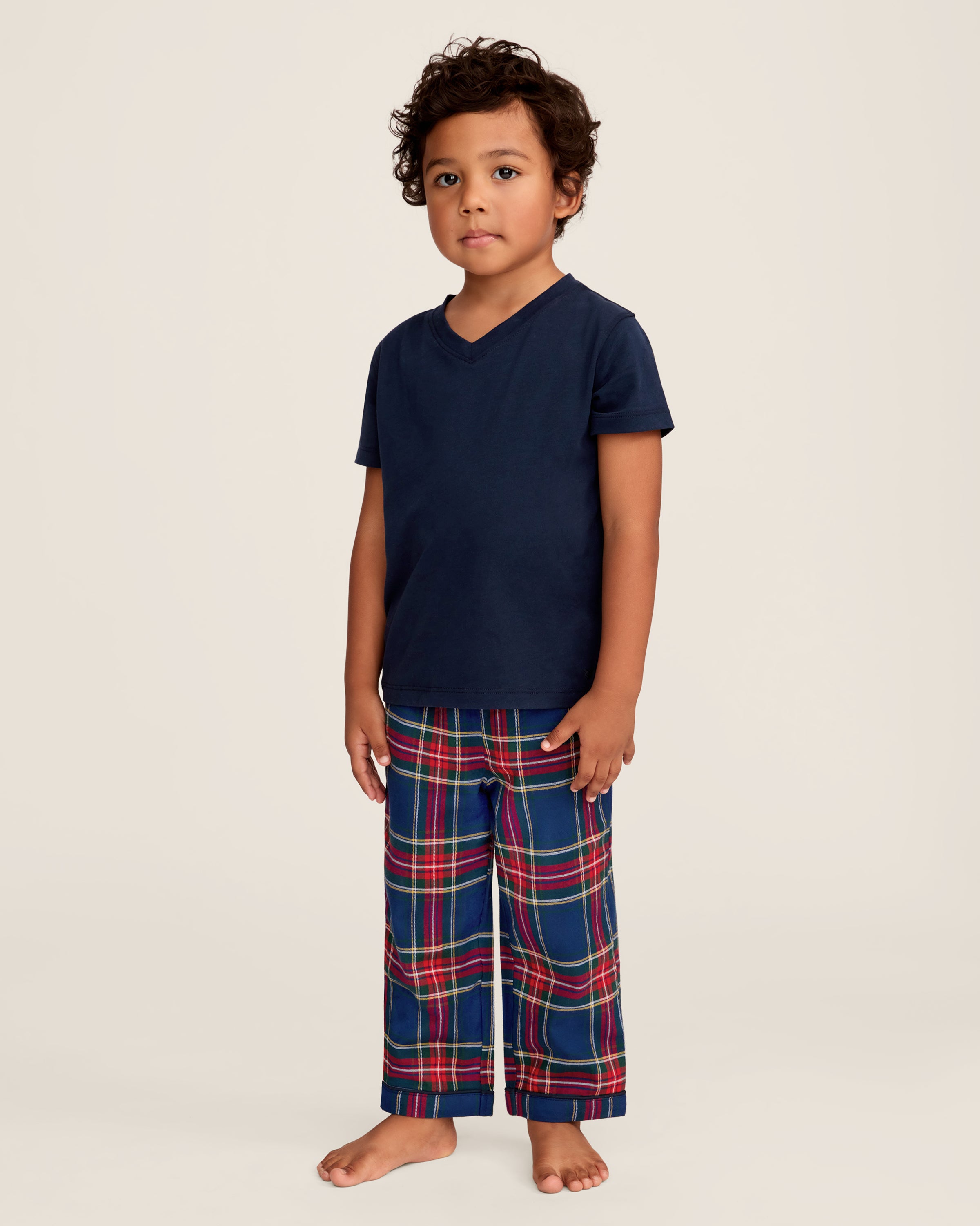 Kid's Brushed Twill Pajama Pant in Windsor Tartan