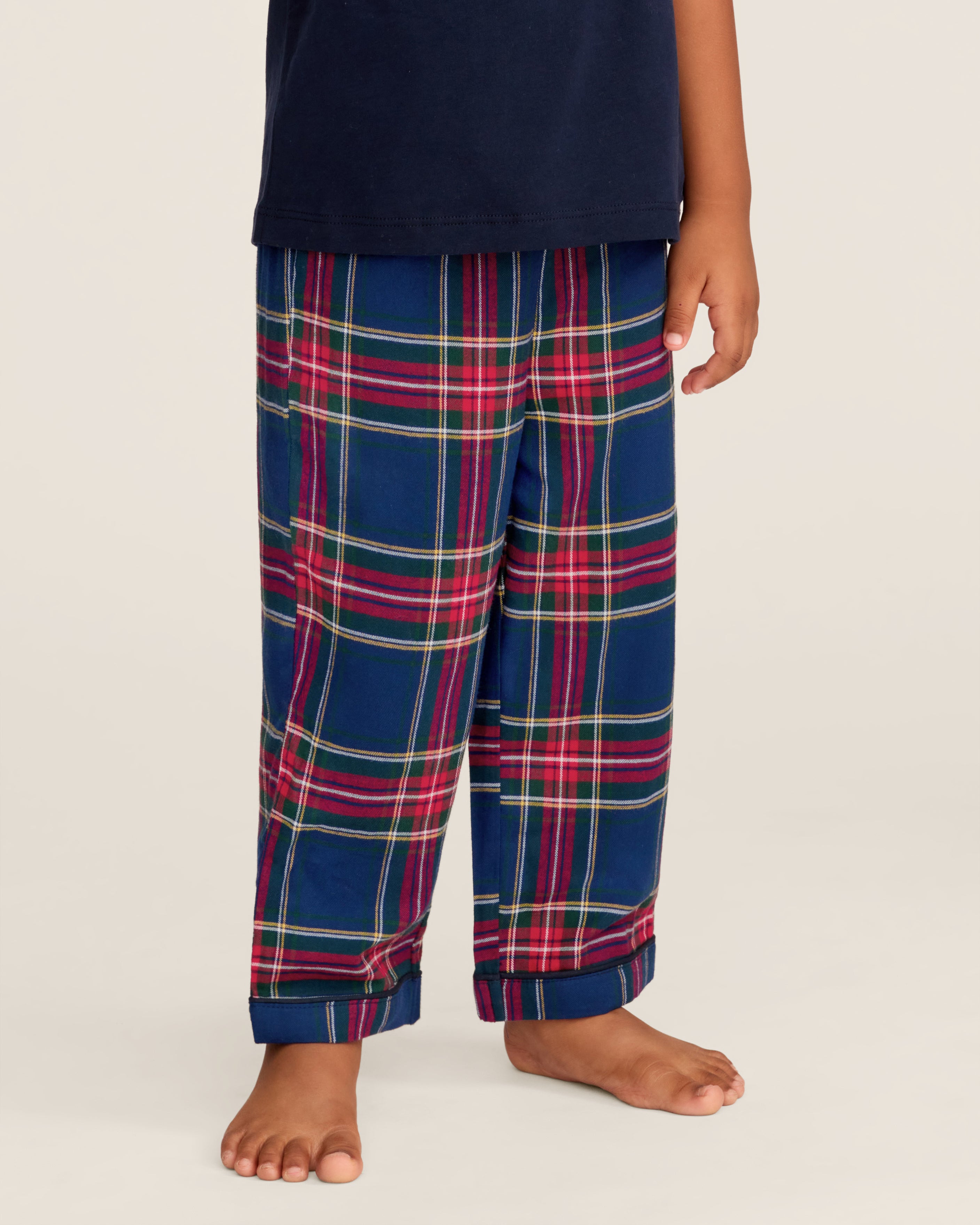 Kid's Brushed Twill Pajama Pant in Windsor Tartan