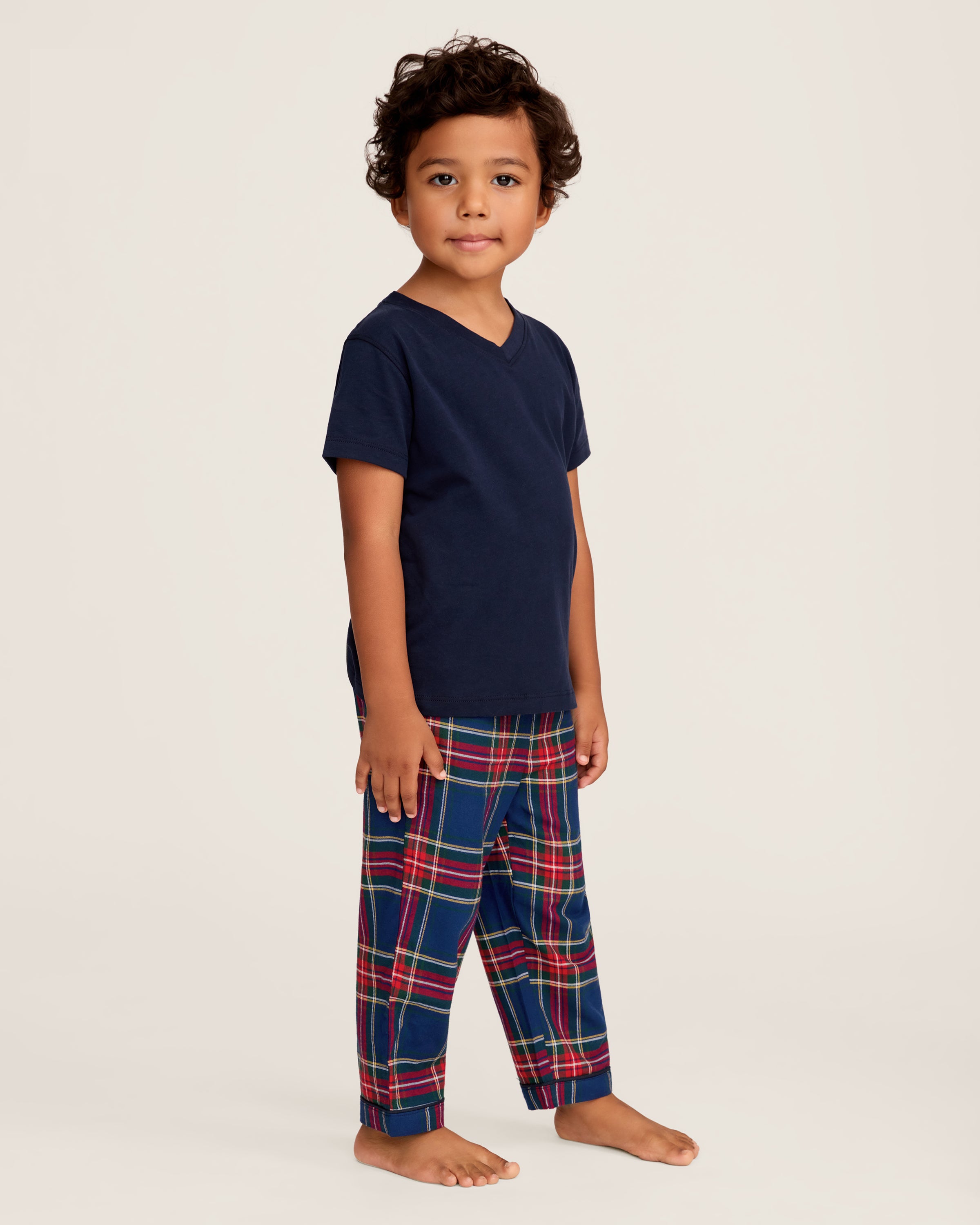 Kid's Brushed Twill Pajama Pant in Windsor Tartan
