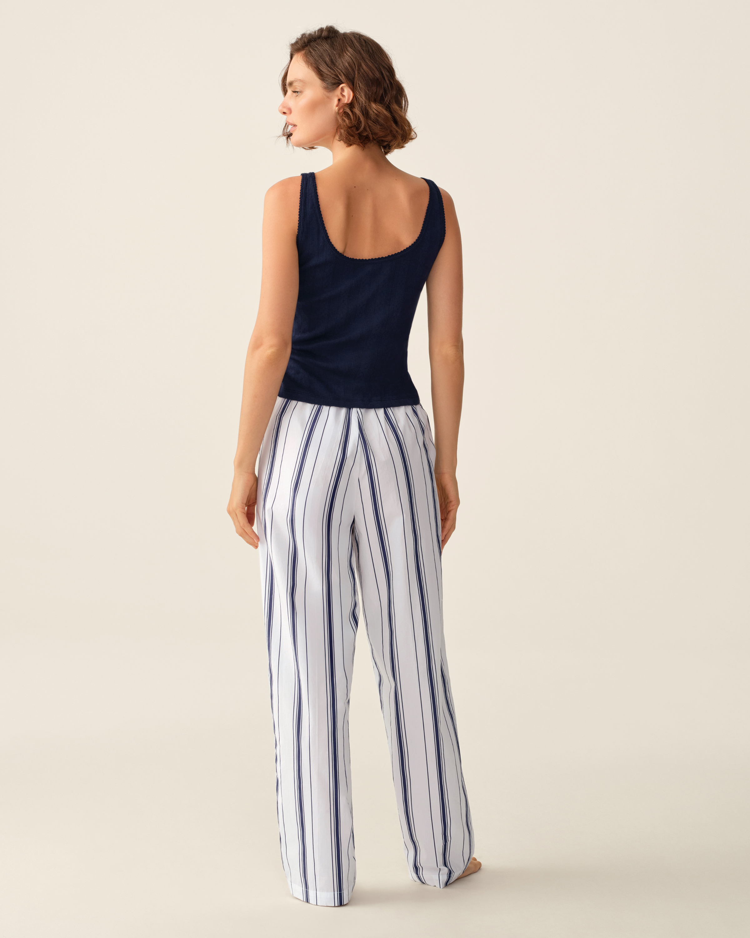 Women's Poplin Romy Pants in Parlor Stripe