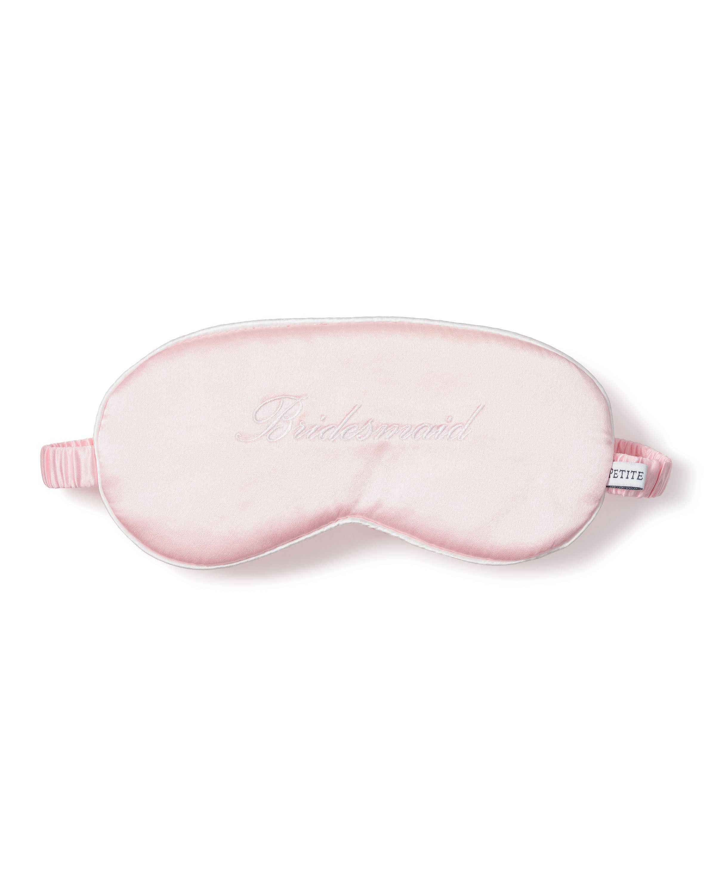 Women's Silk 'Bridesmaid' Sleep Mask in Pink#Color_Pink