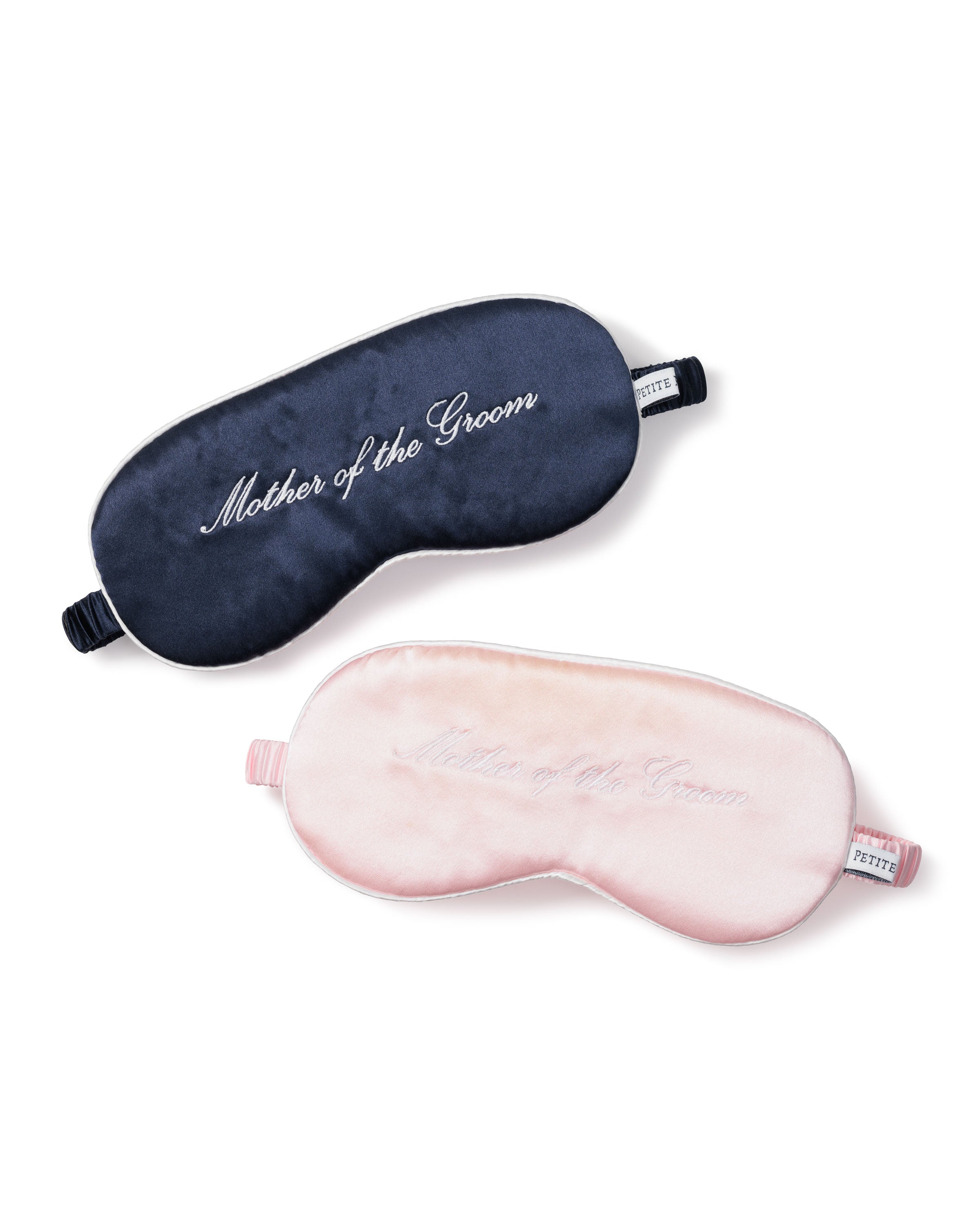 Women's Silk 'Mother of the Groom' Sleep Mask in Navy#Color_Navy