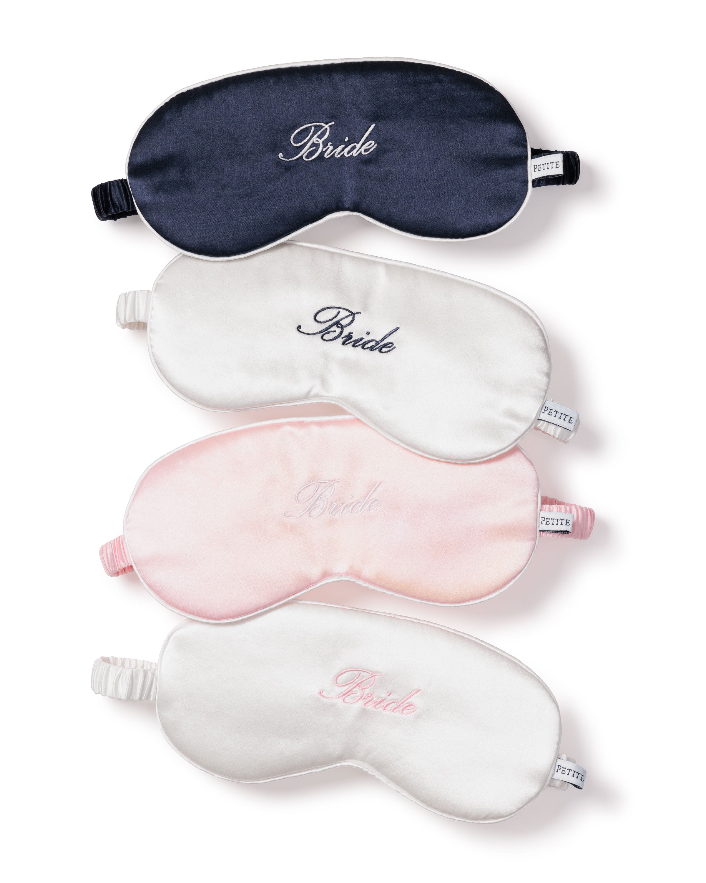 Women's Silk 'Bride' Sleep Mask in Pink in Pink#Color_Pink
