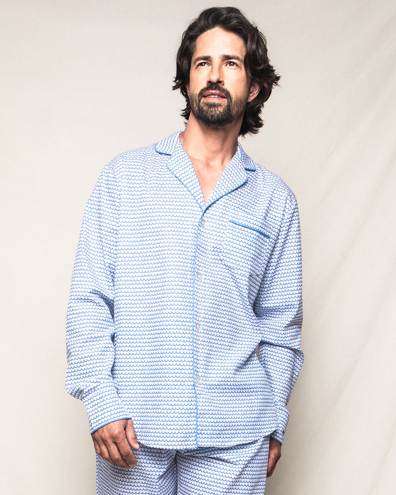 Men's Twill Pajama Set in La Mer