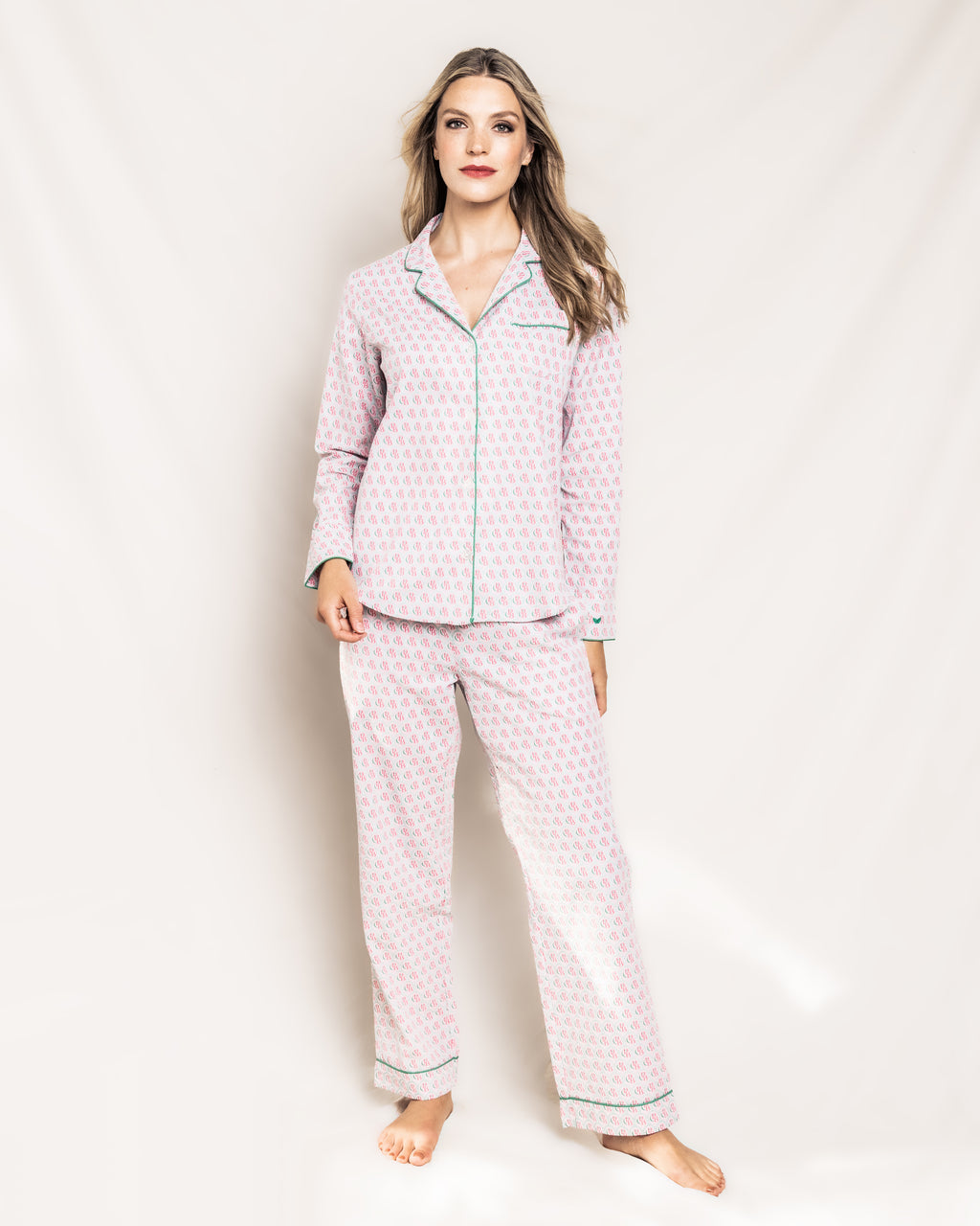 Pink gingham on sale pajamas