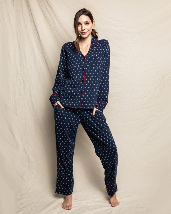 Women's Pima Pajama Set in Foulard