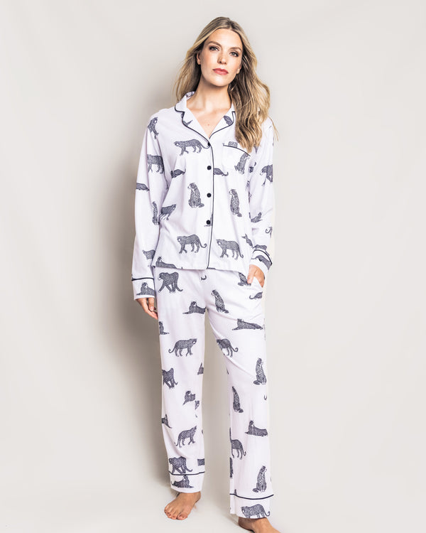 Women's Pima Pajama Set in Panthère de Paris