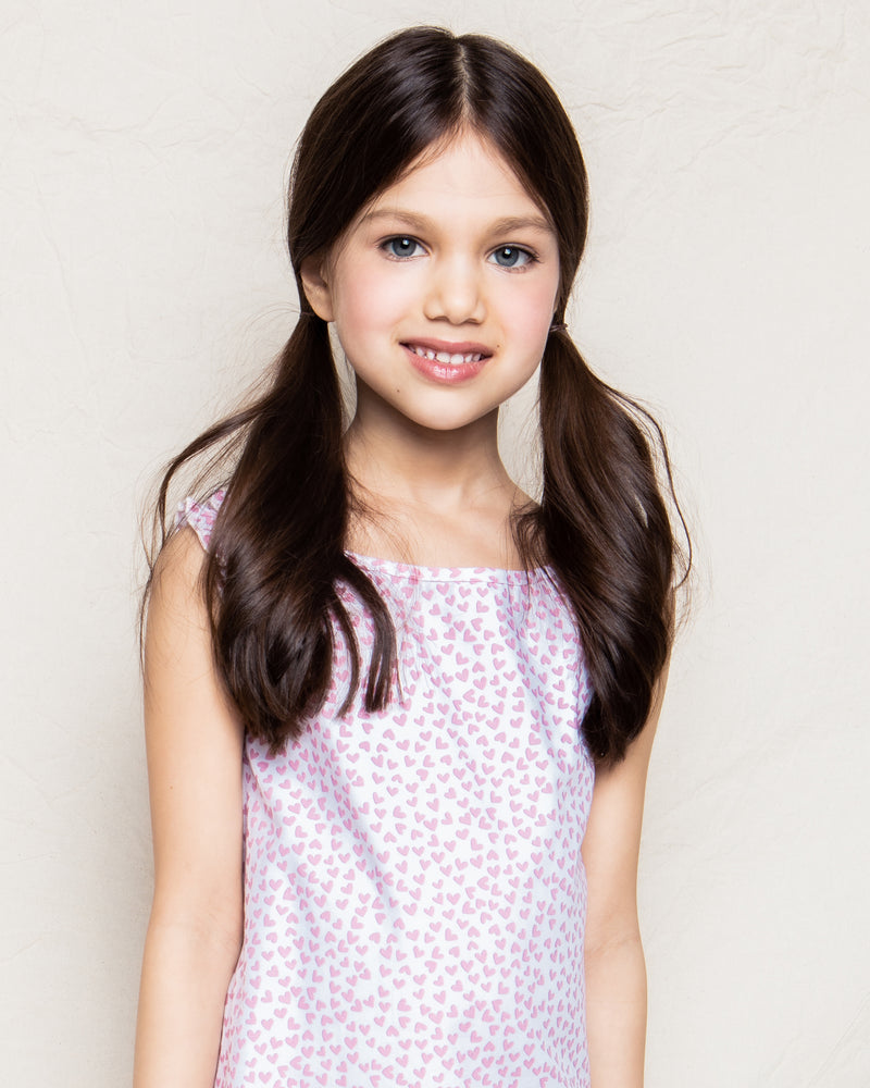 Girl's Twill Amelie Nightgown in Sweethearts
