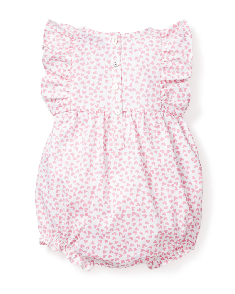Baby's Twill Ruffled Romper in Sweethearts