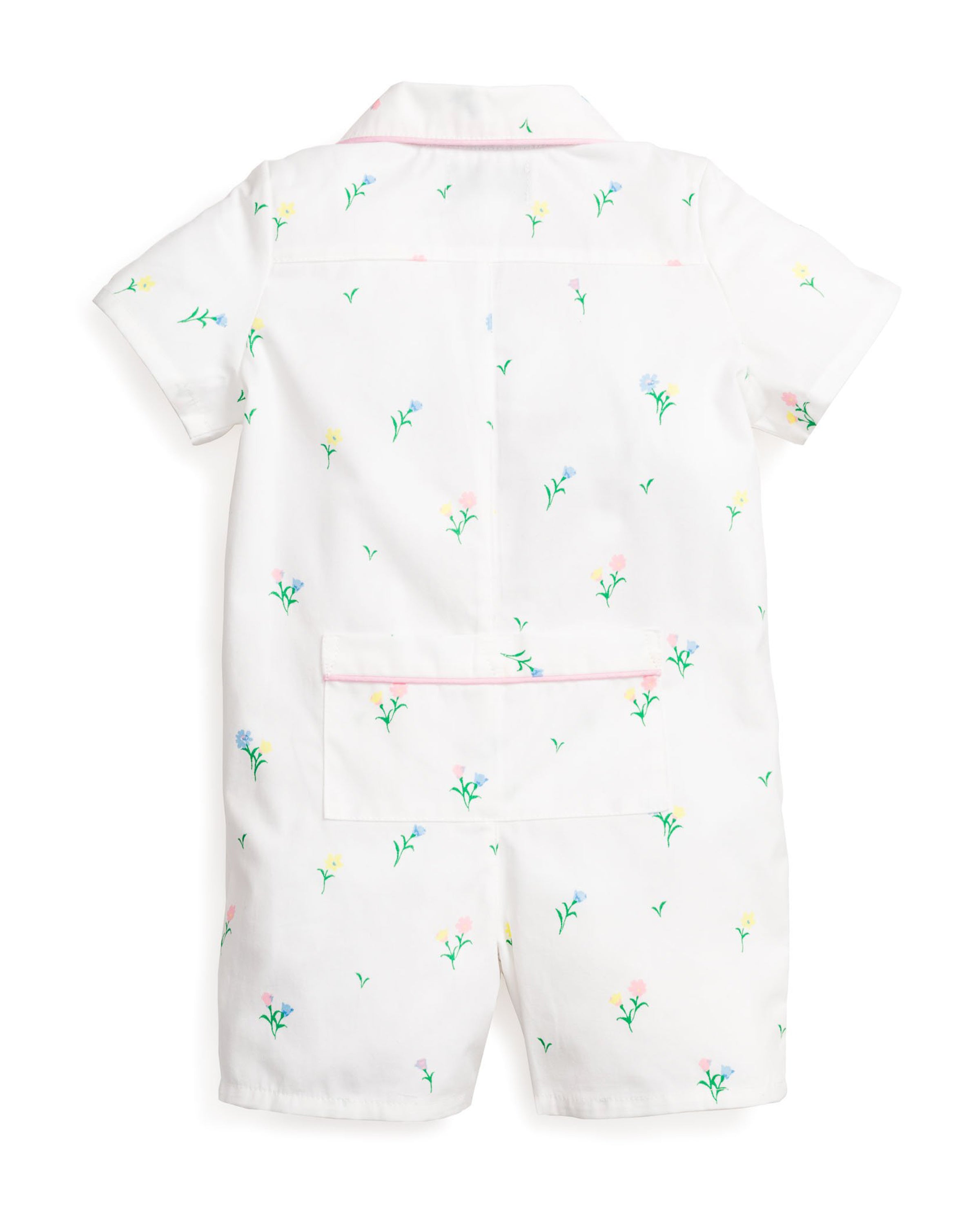 Baby's Twill Summer Romper in Brixham Lobsters in Tulips#Color_Tulips