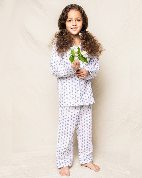 Kid's Twill Pajama Set in Fleurette
