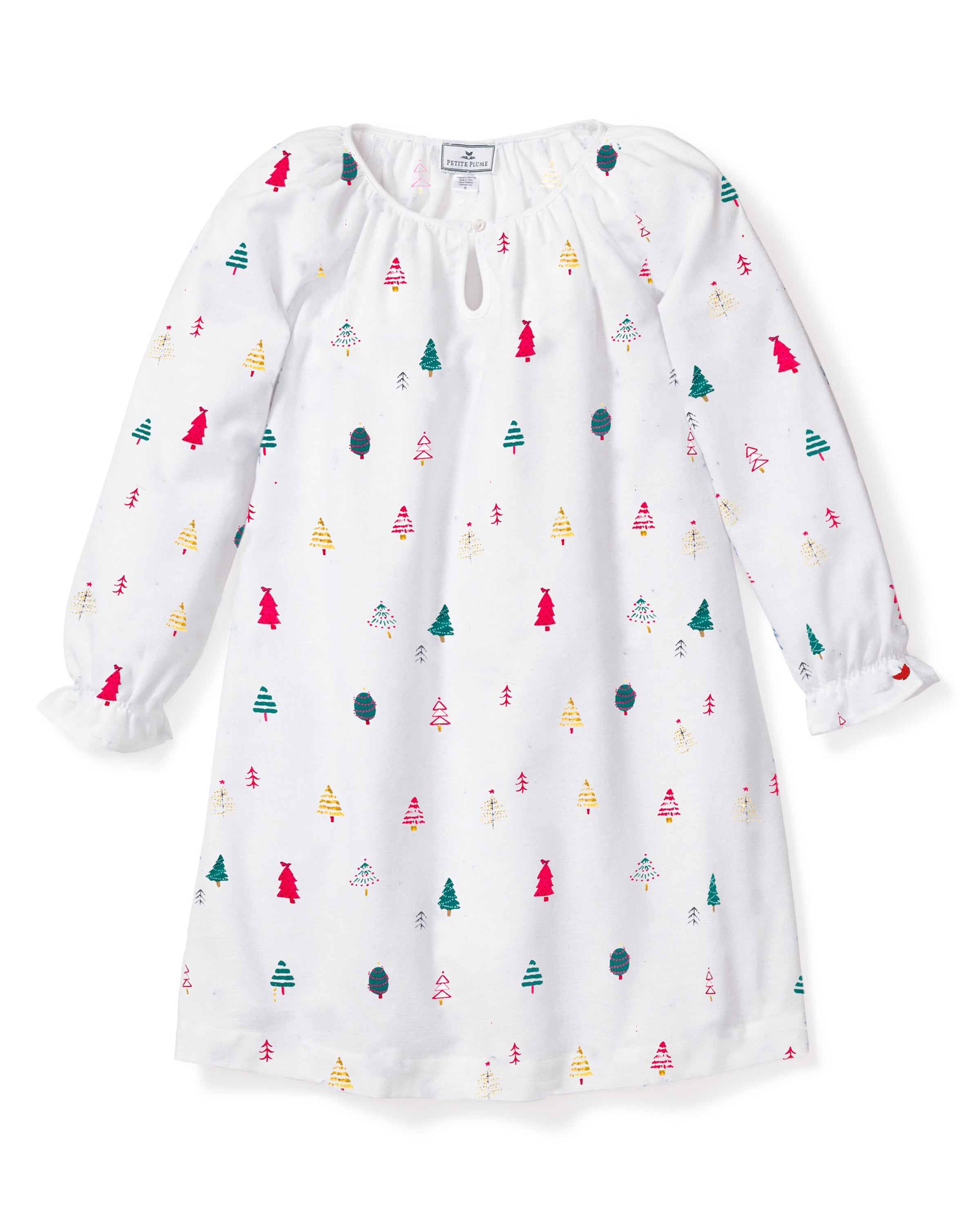 Girl's Twill Delphine Nightgown in Merry Trees in Merry Trees#Color_Merry Trees