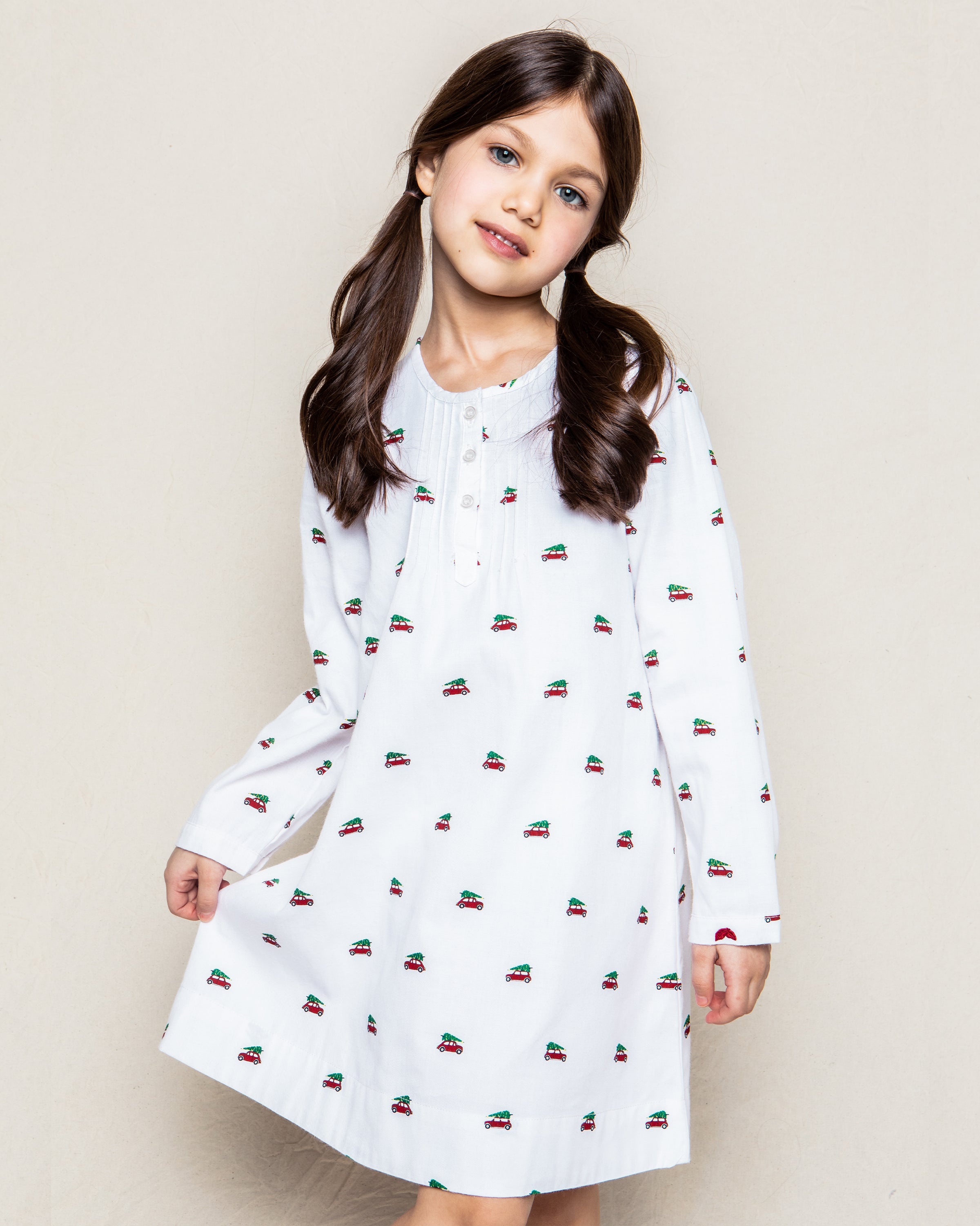 Girl's Twill Beatrice Nightgown in Holiday Journey#Color_Holiday Journey