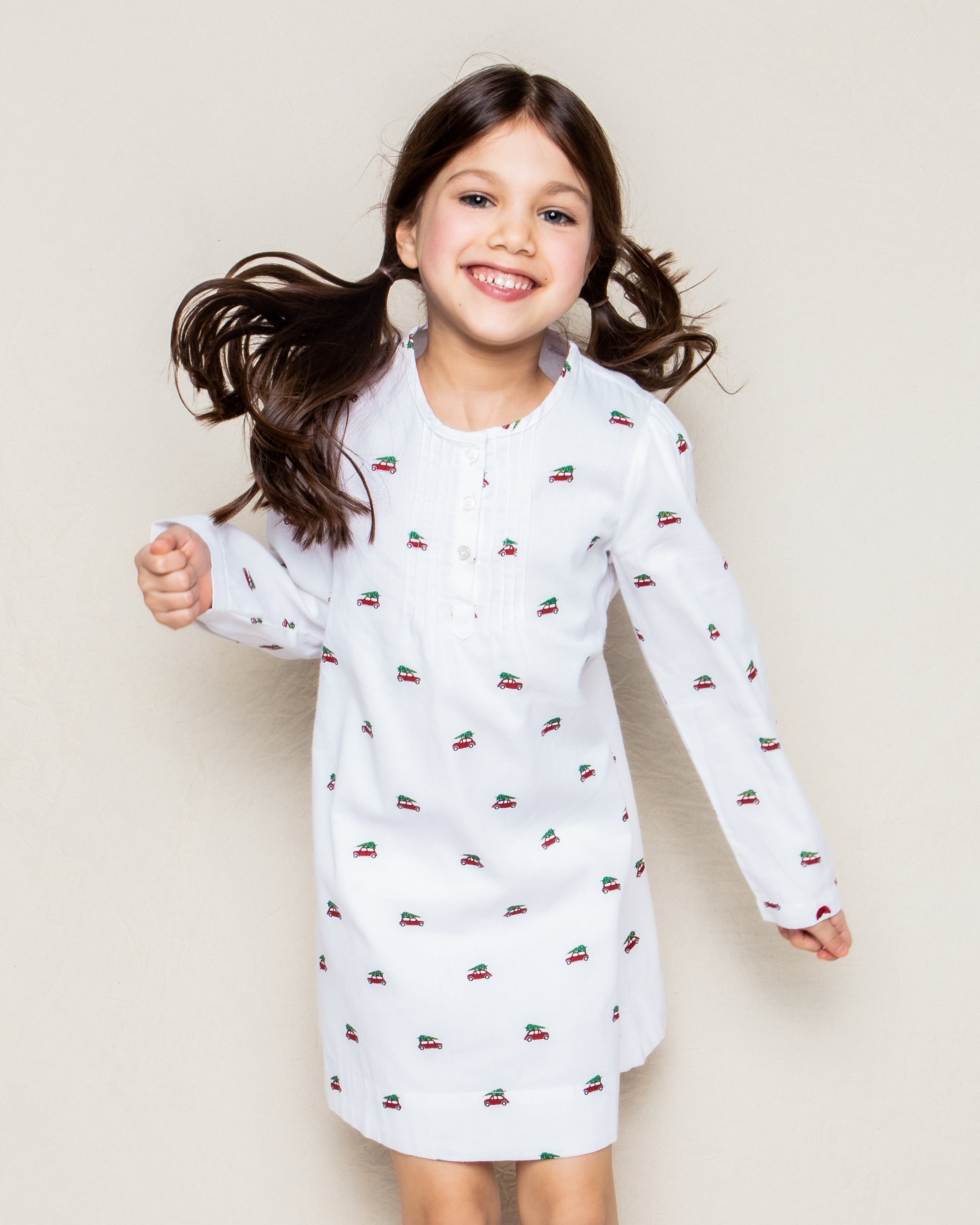 Girl's Twill Beatrice Nightgown in Holiday Journey#Color_Holiday Journey