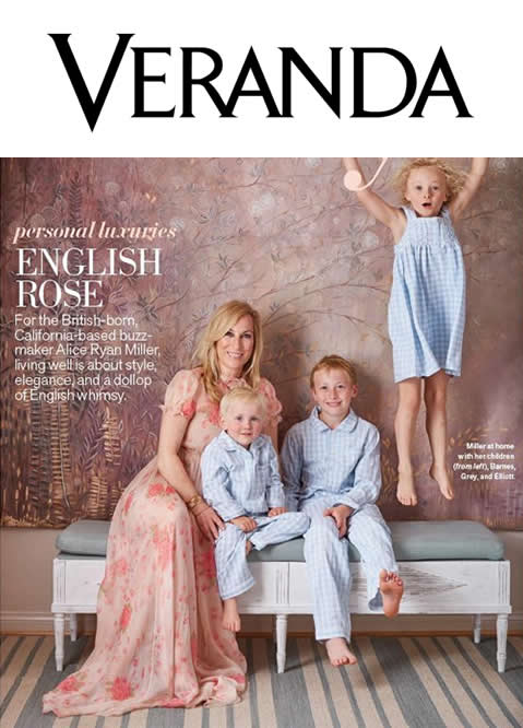 Petite Plume featured in "Veranda Magazine"
