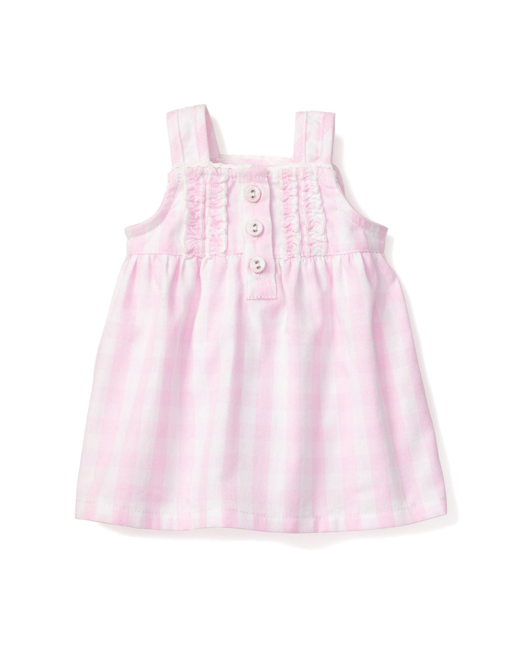 Girl's Pink Gingham Doll Nightgown | Petite Plume