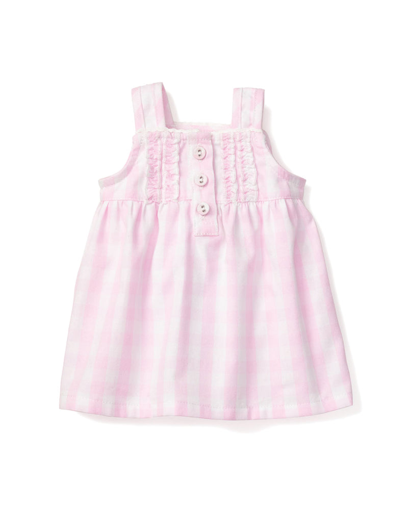 Kid's Twill Doll Nightgown in Pink Gingham