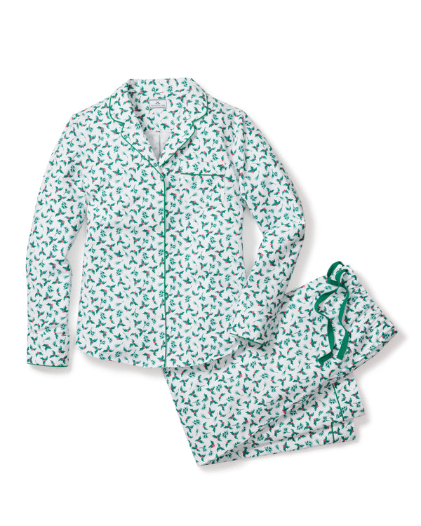 Women's Flannel Pajama Set in Sprigs of the Season