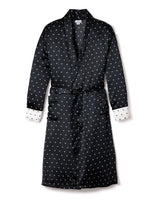 100% Mulberry Silk Men's Art Nouveau Long Robe