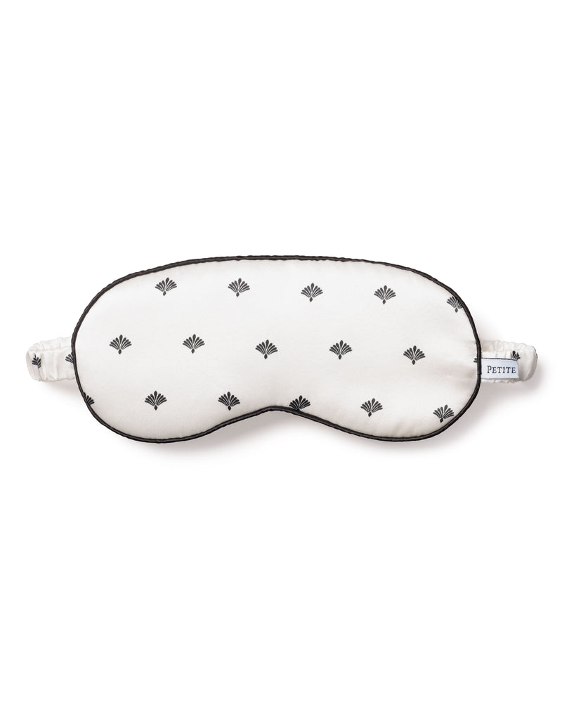 100% Mulberry Silk Art Nouveau White Sleep Mask