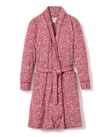 Luxe Pima Cotton Bordeaux Paisley Robe
