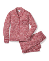 Luxe Pima Cotton Bordeaux Paisley Pajama Set