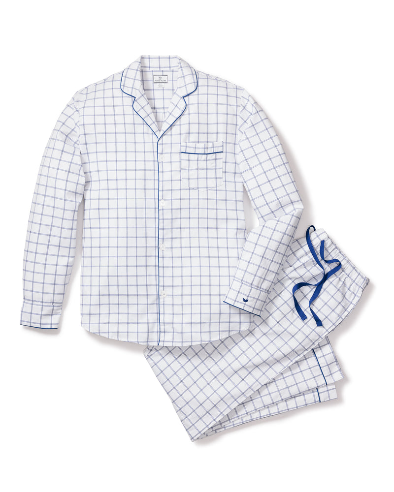 Men's Twill Pajama Set in Nantucket Tattersall