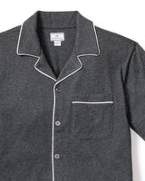 Pima Cotton Men's Dark Heather Charcoal Short Set