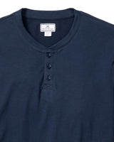 Pima Cotton Men's Navy Henley