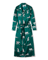 100% Mulberry Silk Panthère de Luxe Long Robe