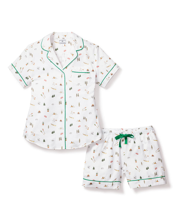 Women's Twill Short Sleeve Short Set in The Great Outdoors