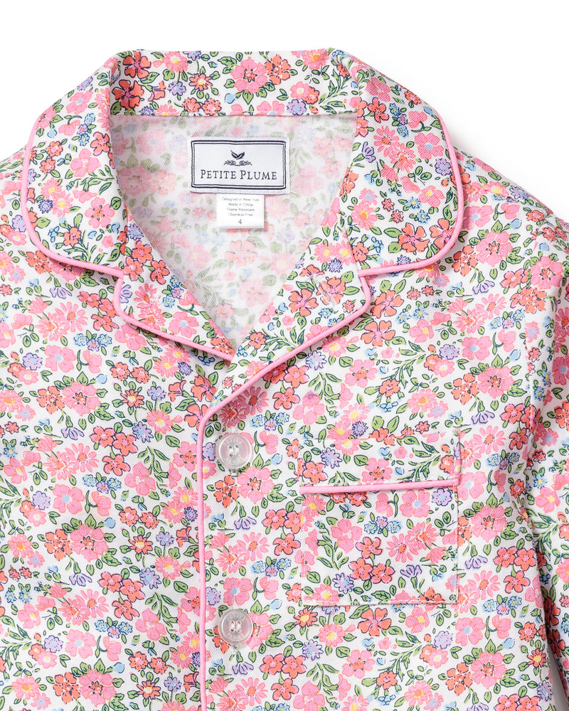 Children's Fleurs de Rose Pajama Set | Petite Plume