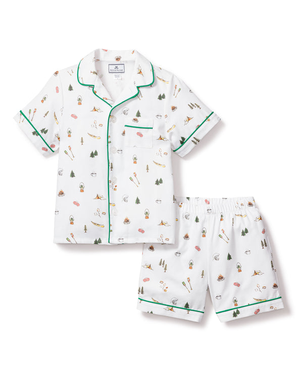 Kid's Twill Pajama Short Set in The Great Outdoors