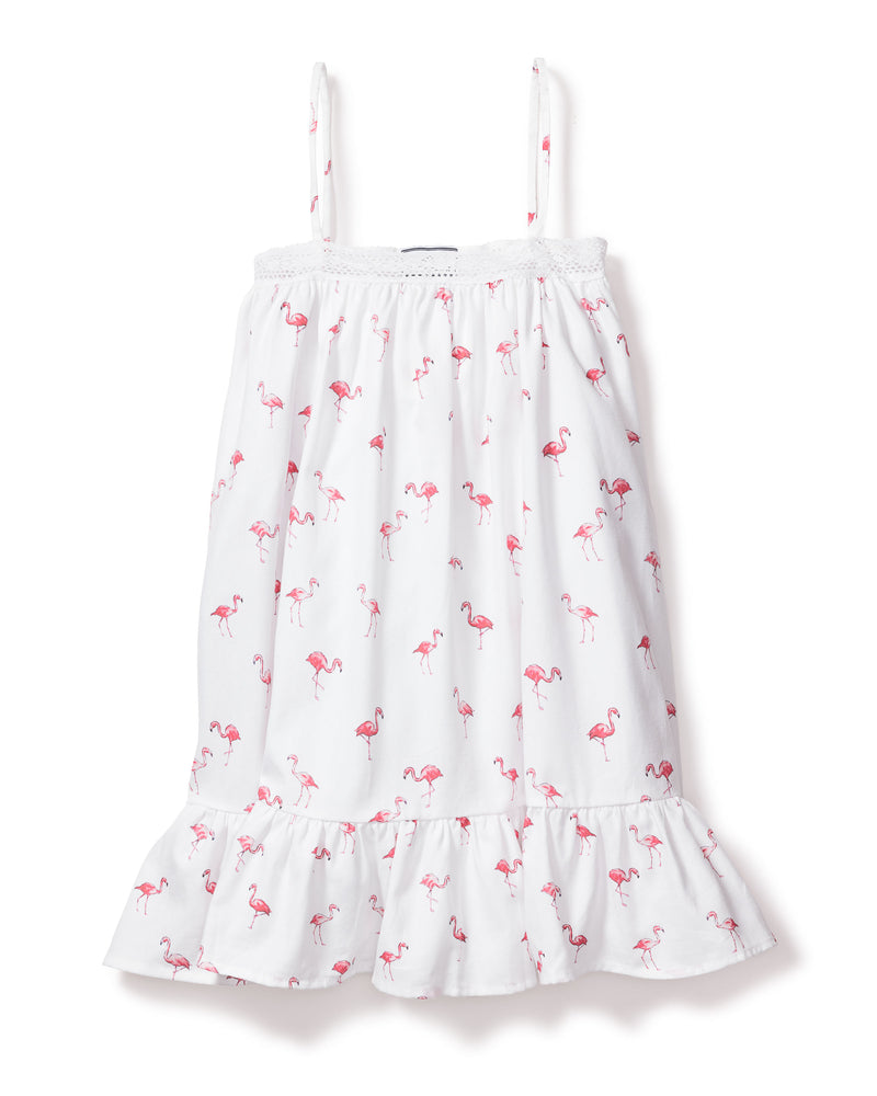Girl's Twill Lily Nightgown in Flamingos
