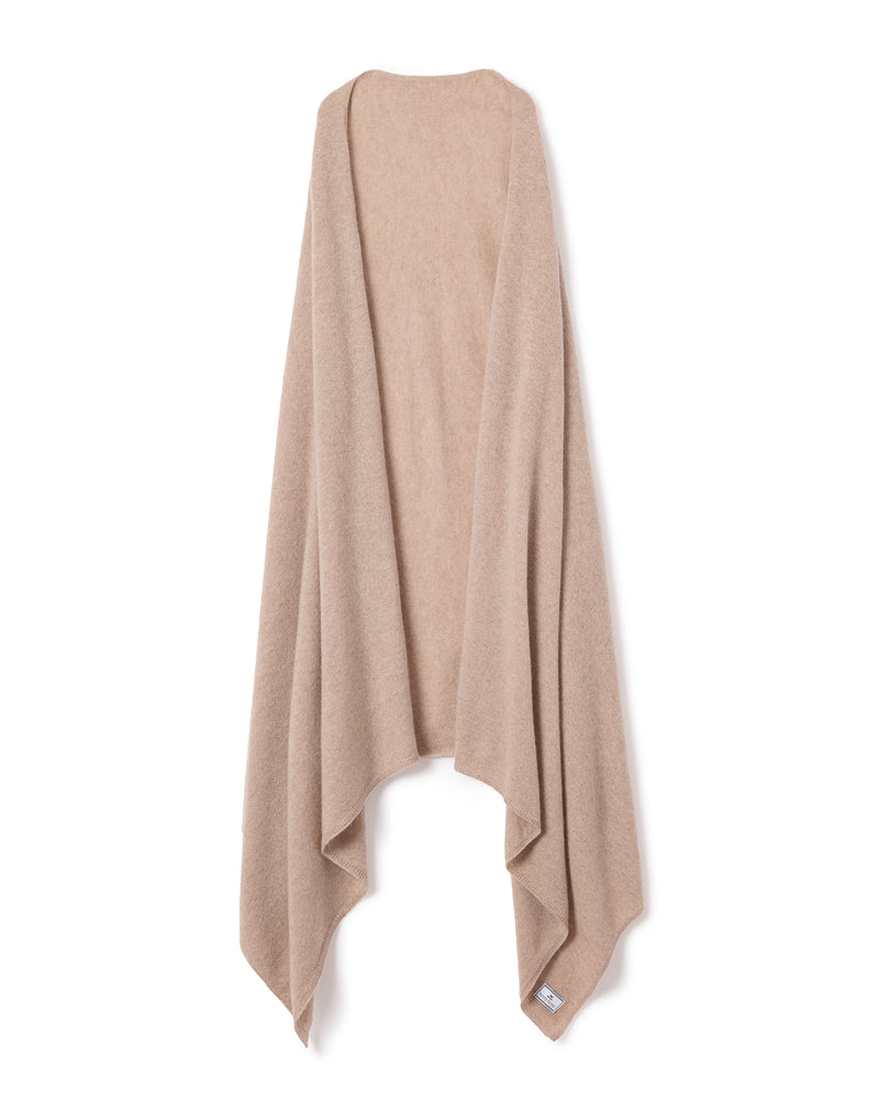 100% Cashmere Beige Wrap