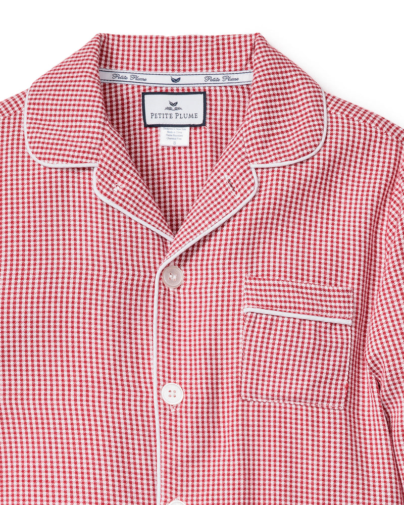 Children's Red Mini Gingham Pajamas
