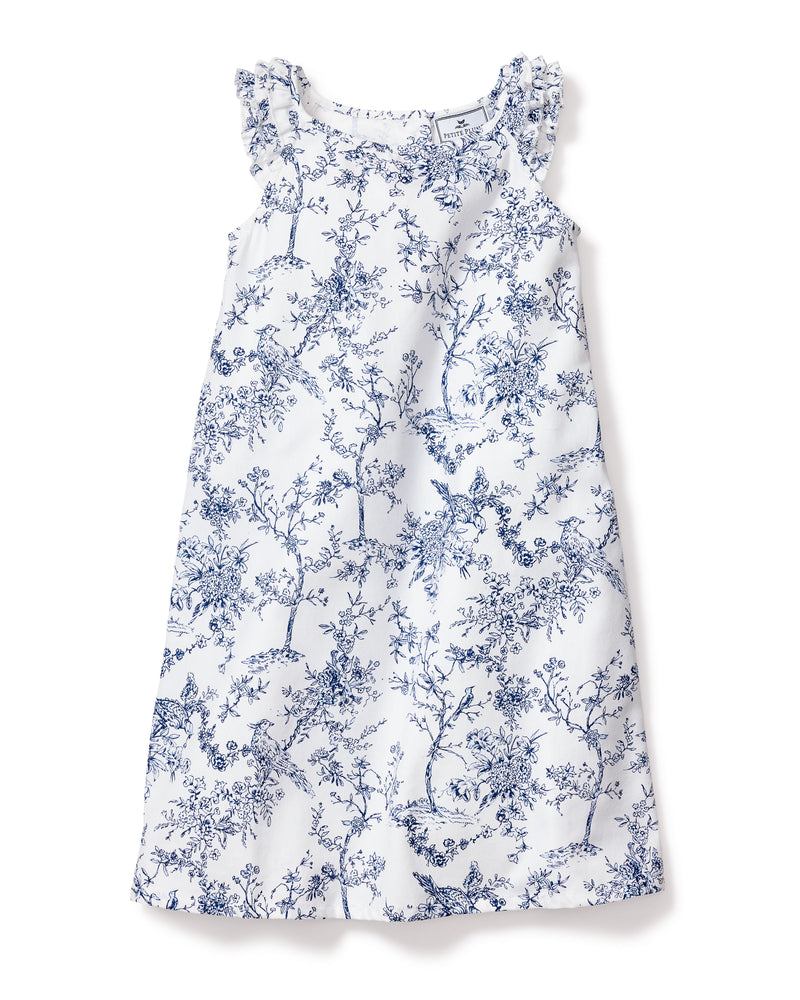 Girl's Twill Amelie Nightgown in Timeless Toile