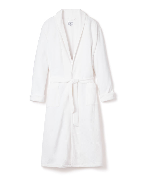Men's Jacquard Robe in White