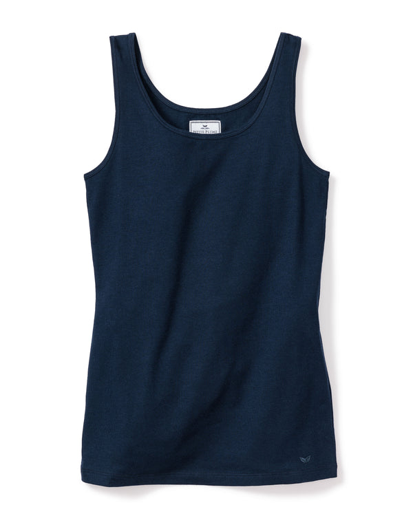 Women's Pima Navy Tank Top