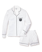 Veronica Beard x Petite Plume White Short Set with Embroidery
