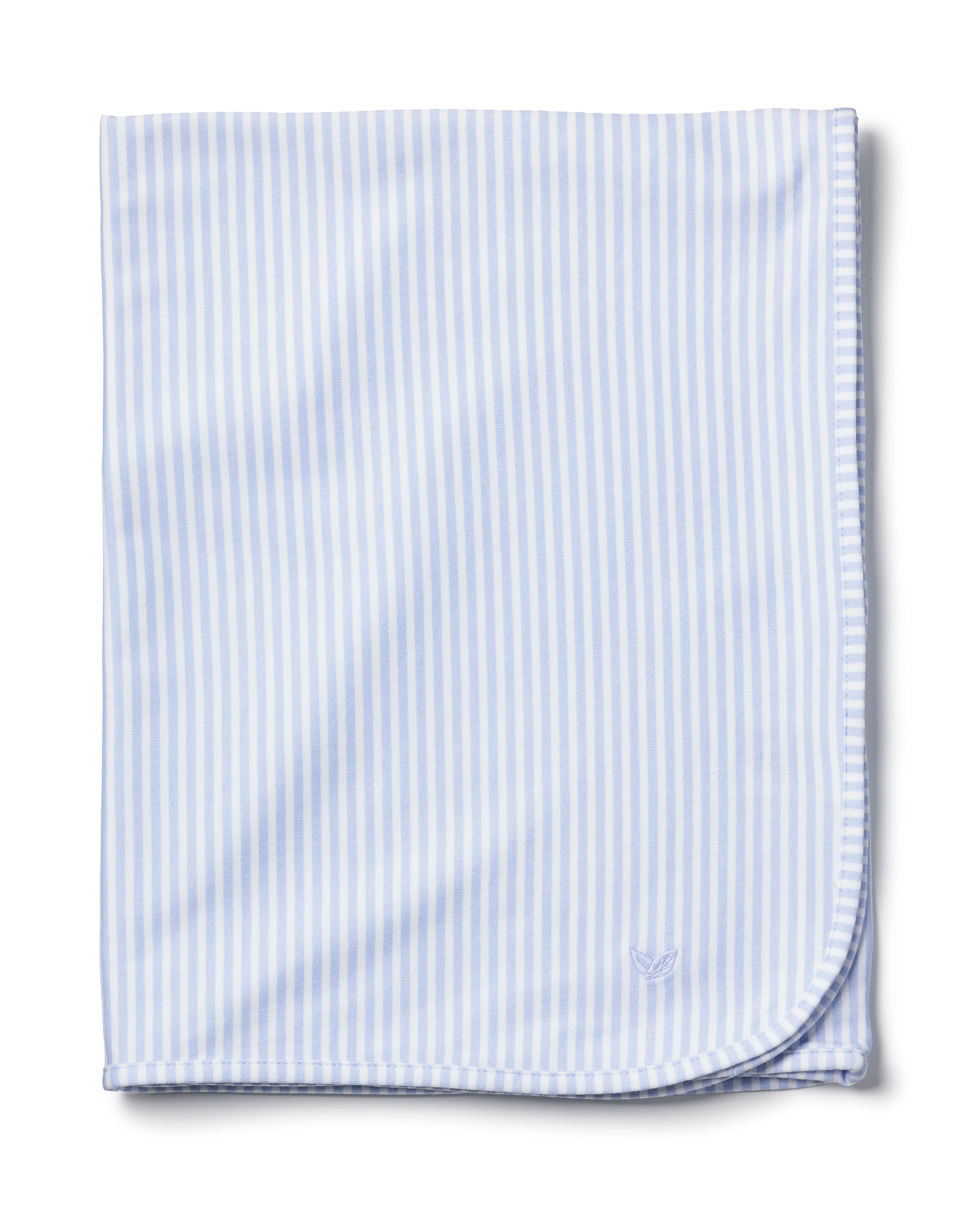 Pima Baby Blanket in Grey Stripes in Blue Stripes#Color_Blue Stripes