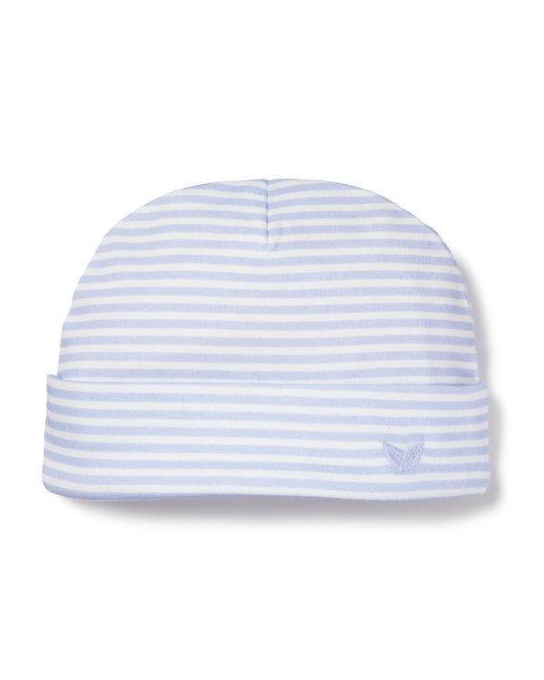 Baby's Pima Hat in Blue Stripes