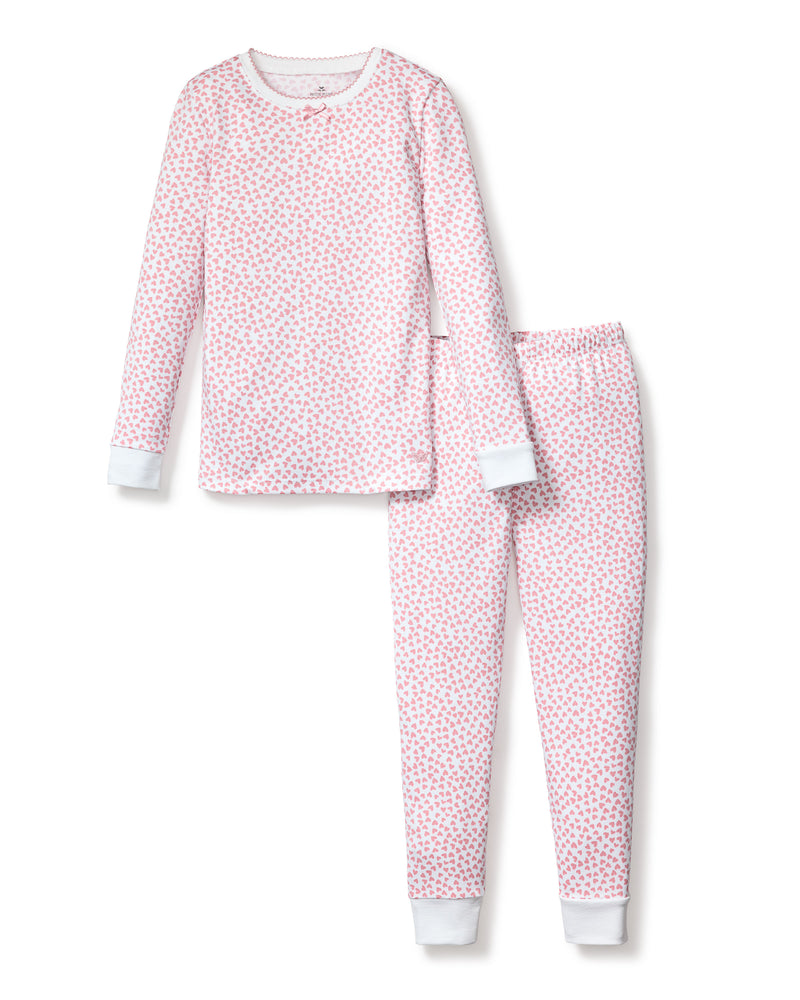 Kid's Pima Snug Fit Pajama Set in Sweethearts