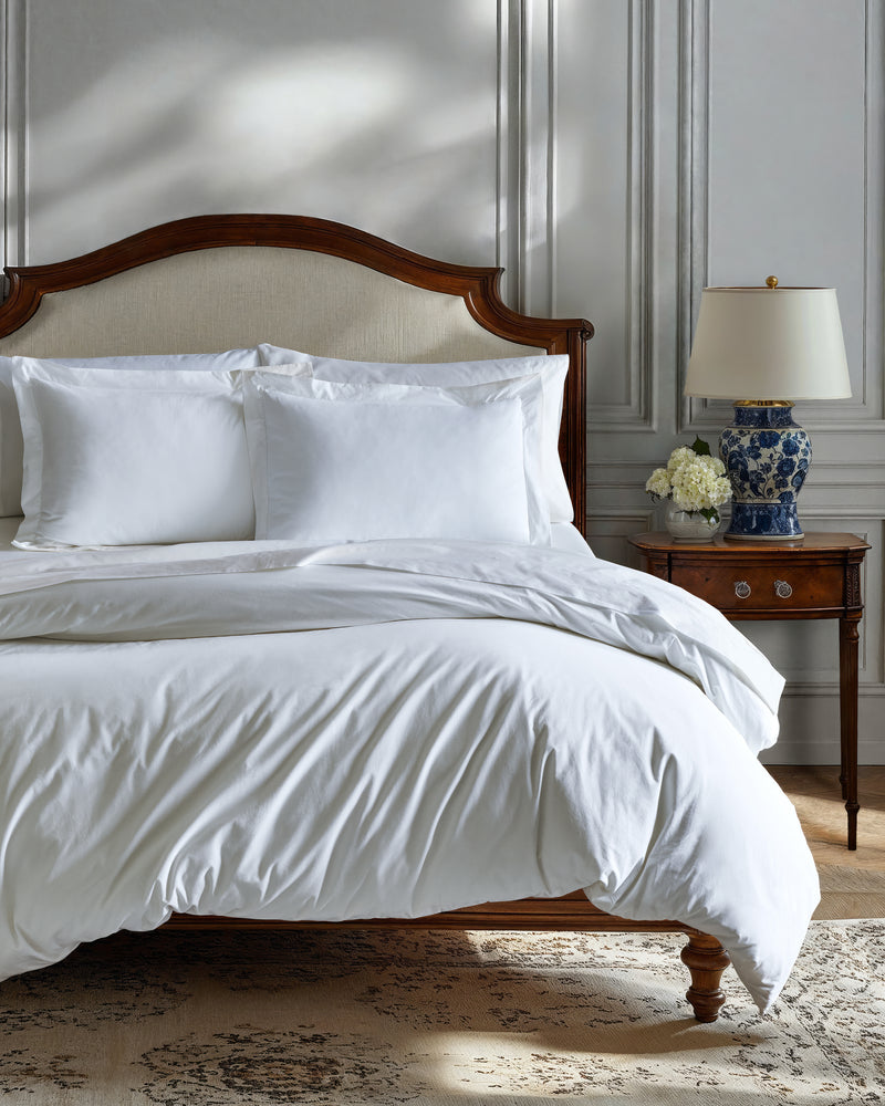 Signature Luxe Sateen Bed Sheets in White
