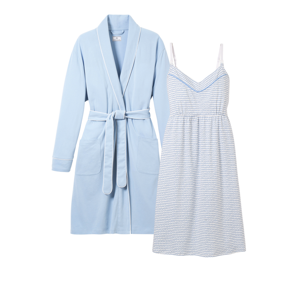 Petite Plume The Essential Maternity Set - Periwinkle & La Mer L Petite Plume The Essential Maternity Set - Periwinkle & La Mer L